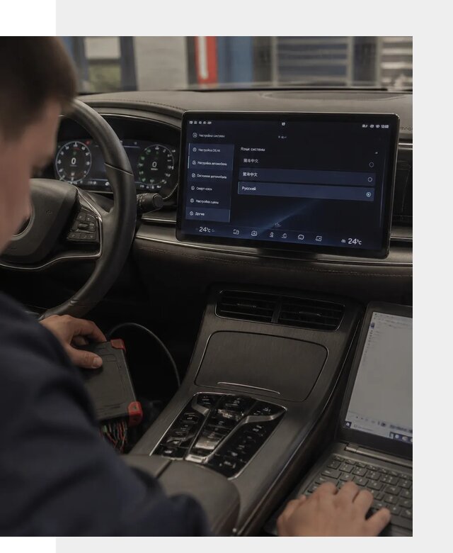 Русификация автомобиля BYD HAN для эксплуатации в Рассказове